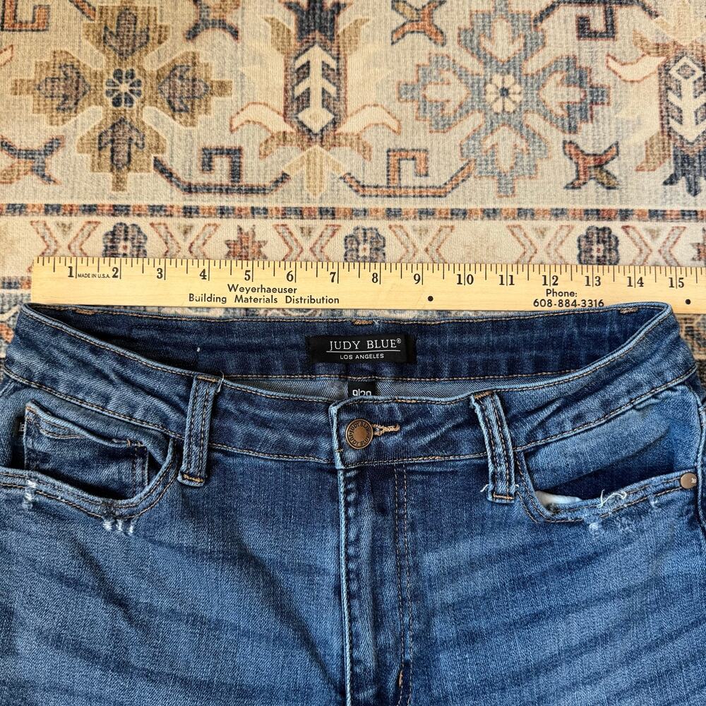 Judy Blue High-Rise Wide Leg Cropped Denim Jeans Women’s Size 9/29 - Picture 5 of 12